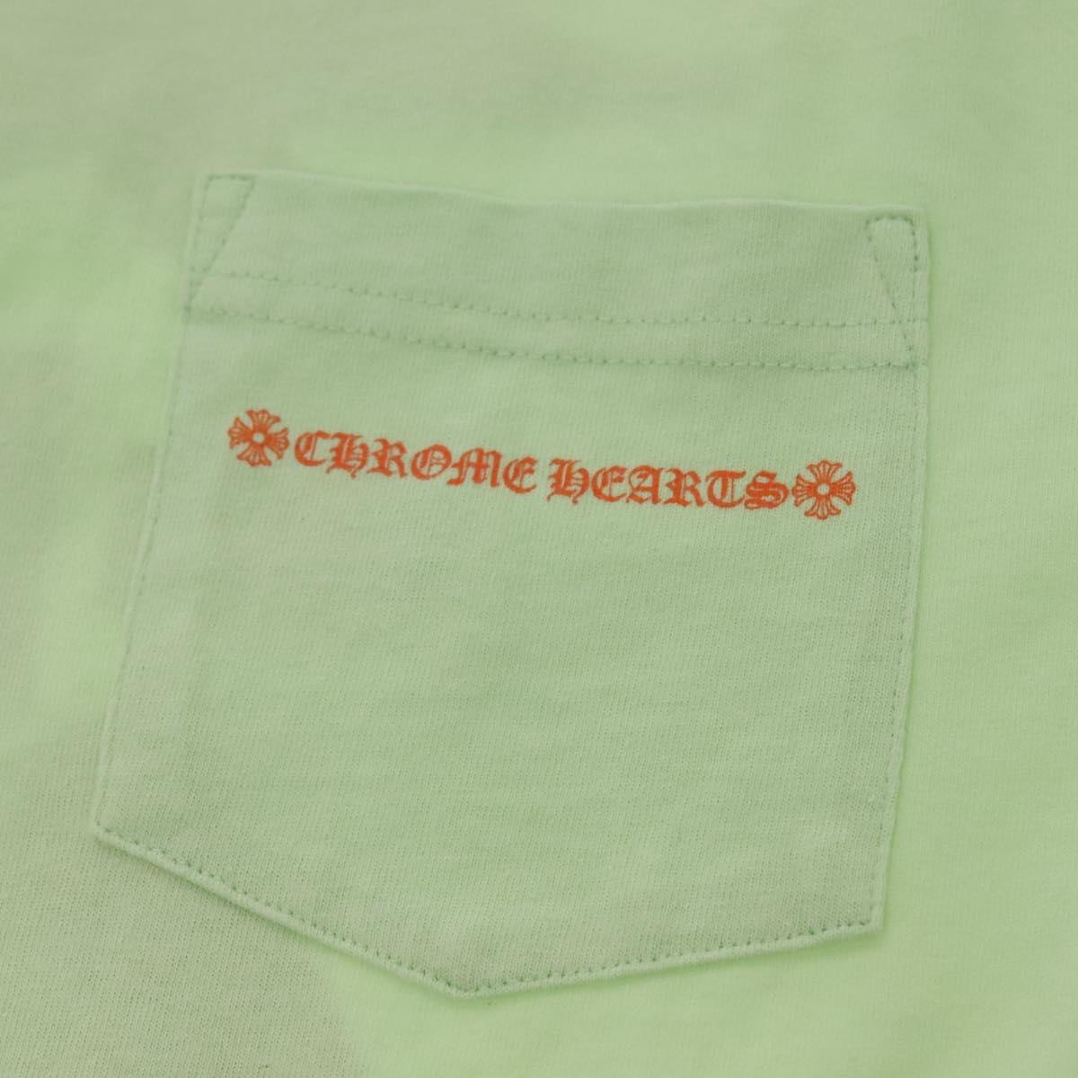 Chrome Hearts Short Sleeved T Shirt Cotton LIme Green Auth 138888M