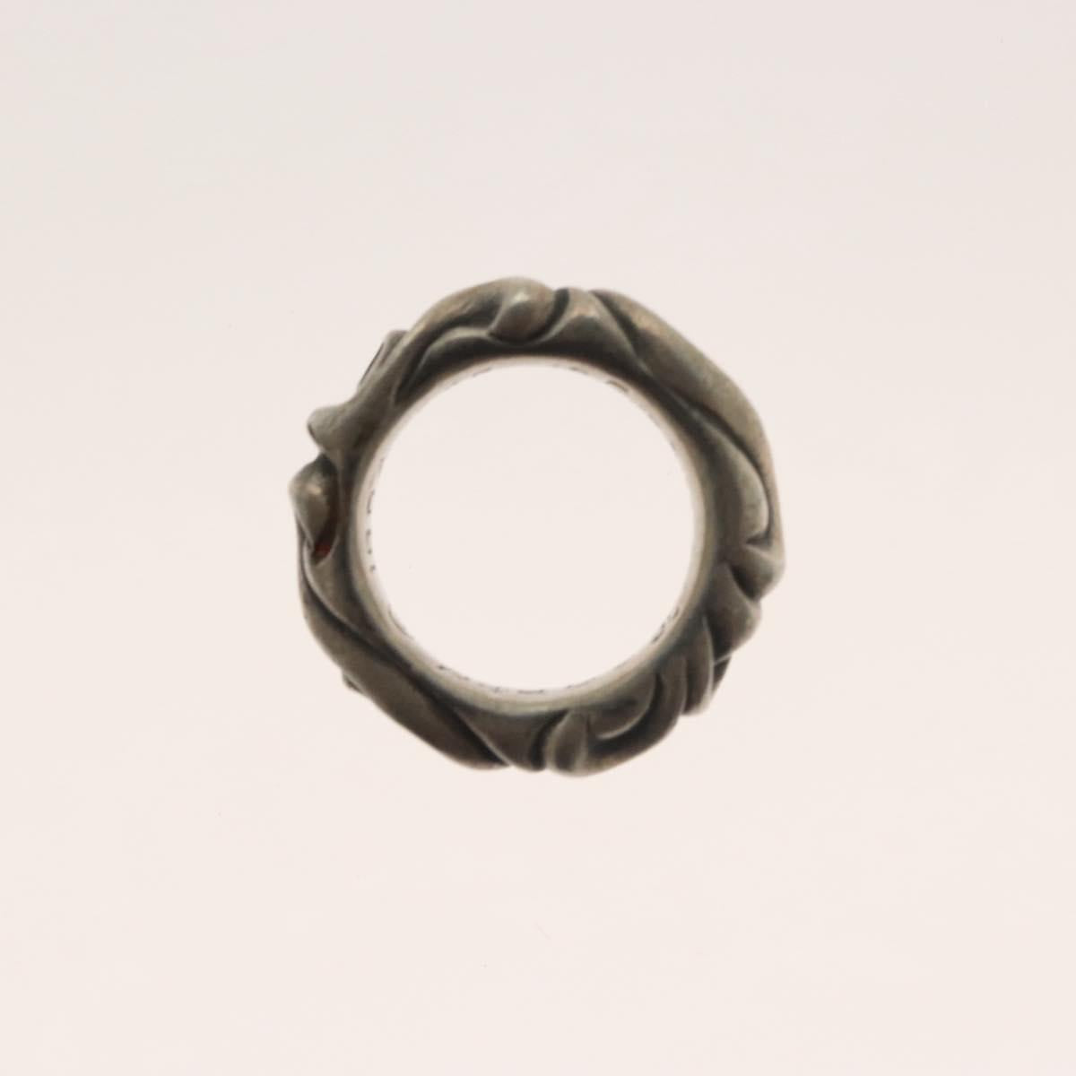 Chrome Hearts Scroll Band Ring Ag925 Silver Auth 138890M
