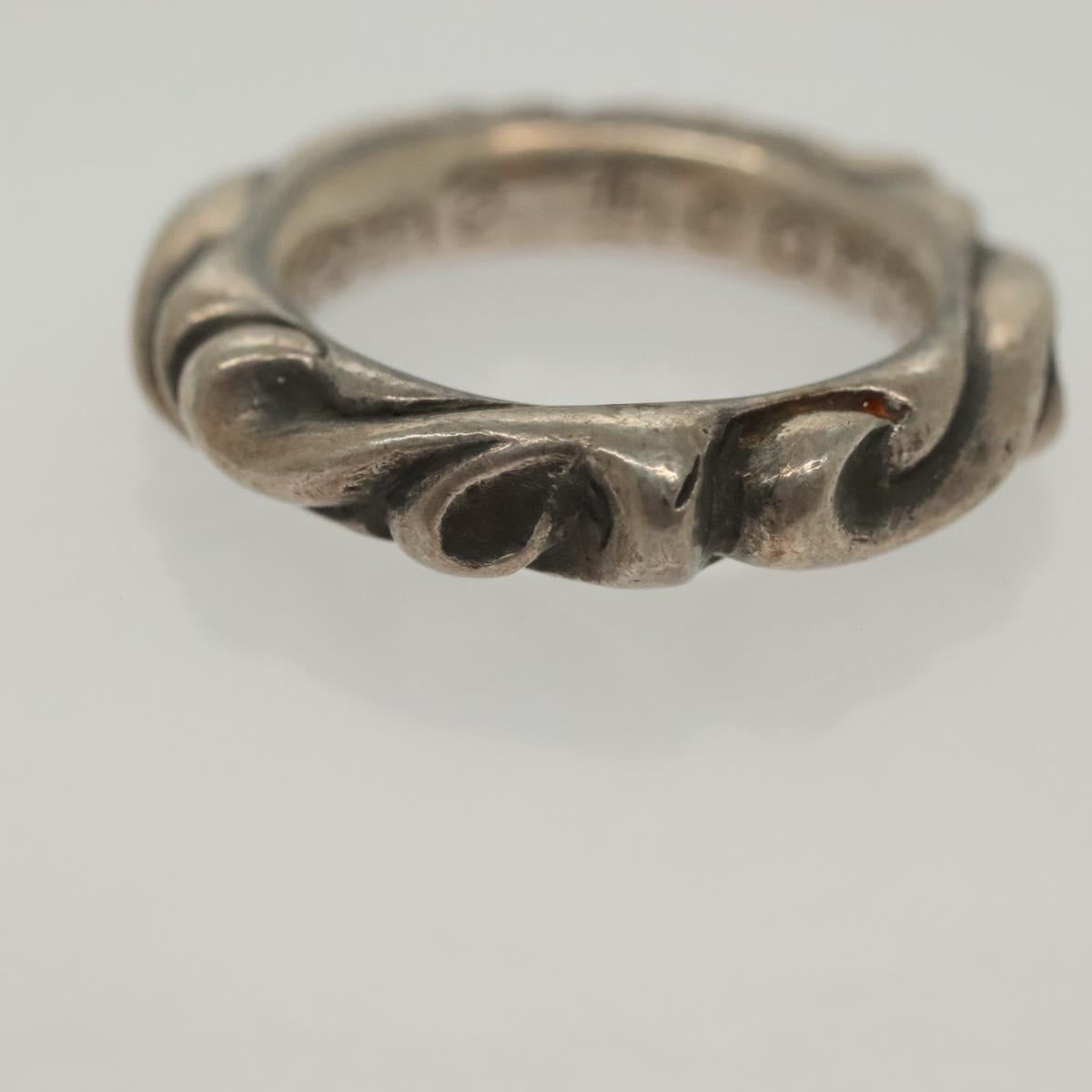 Chrome Hearts Scroll Band Ring Ag925 Silver Auth 138890M