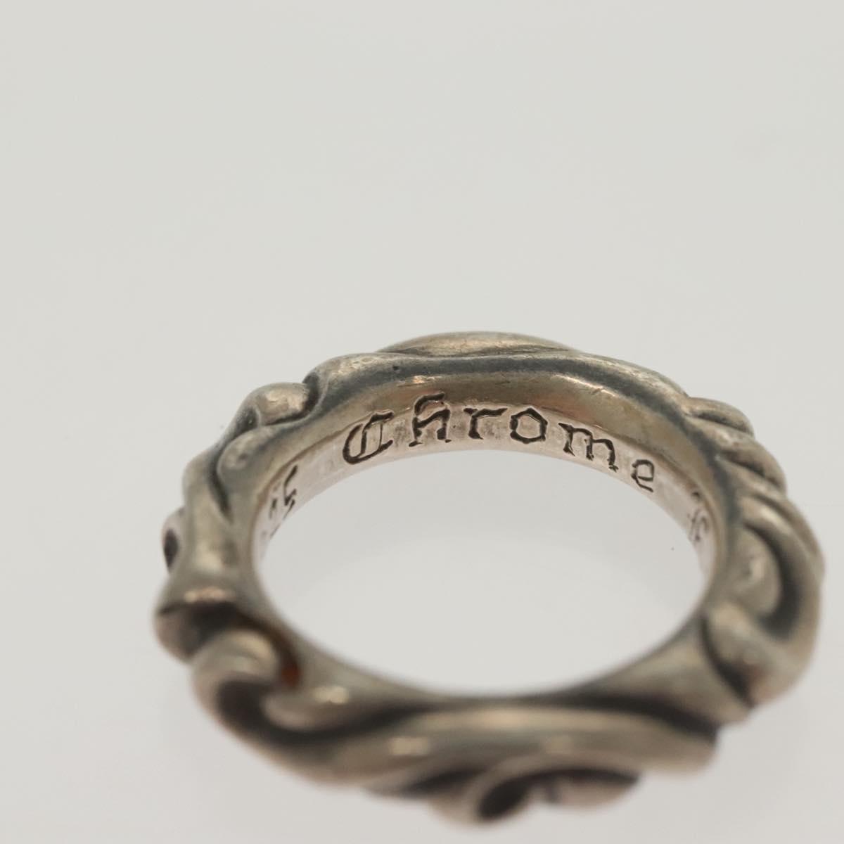 Chrome Hearts Scroll Band Ring Ag925 Silver Auth 138890M