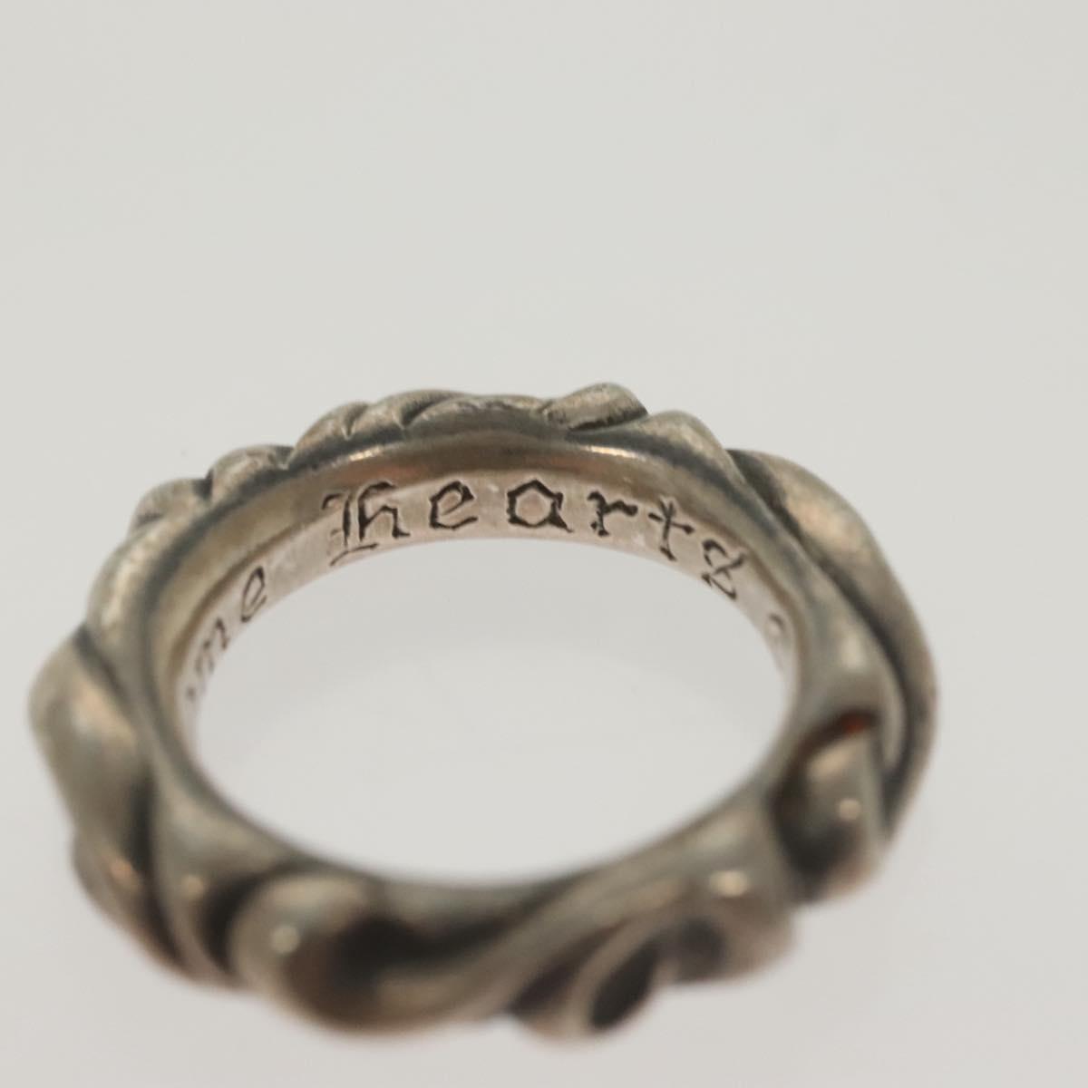Chrome Hearts Scroll Band Ring Ag925 Silver Auth 138890M