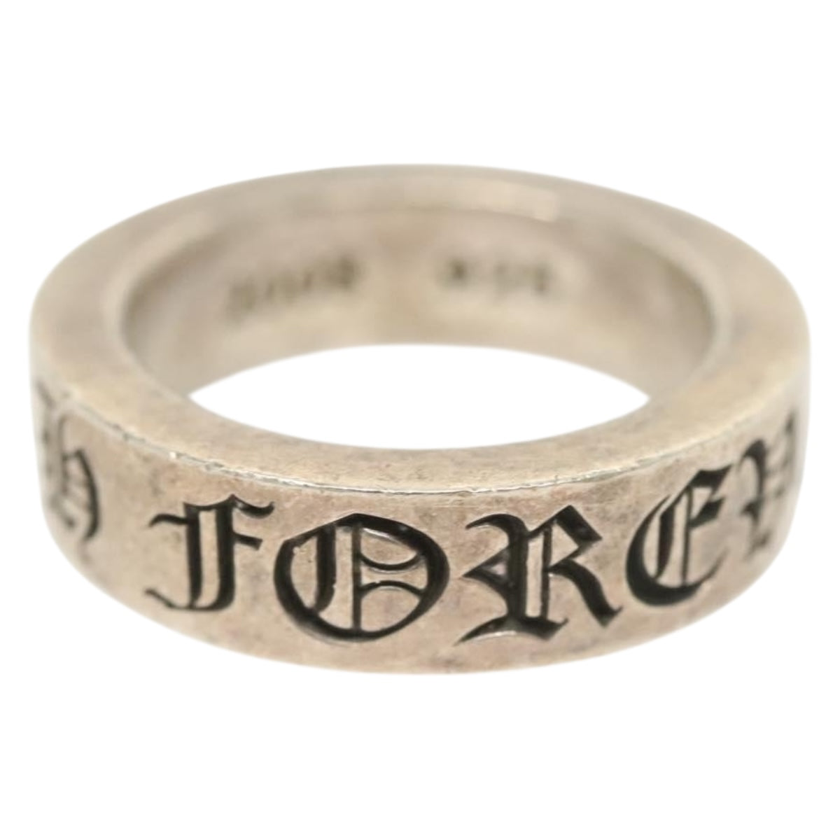 Chrome Hearts Spacer Forever Ring Ag925 Silver Auth 138897M