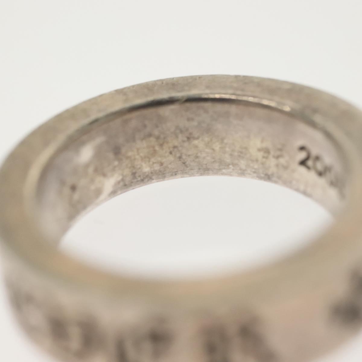 Chrome Hearts Spacer Forever Ring Ag925 Silver Auth 138897M