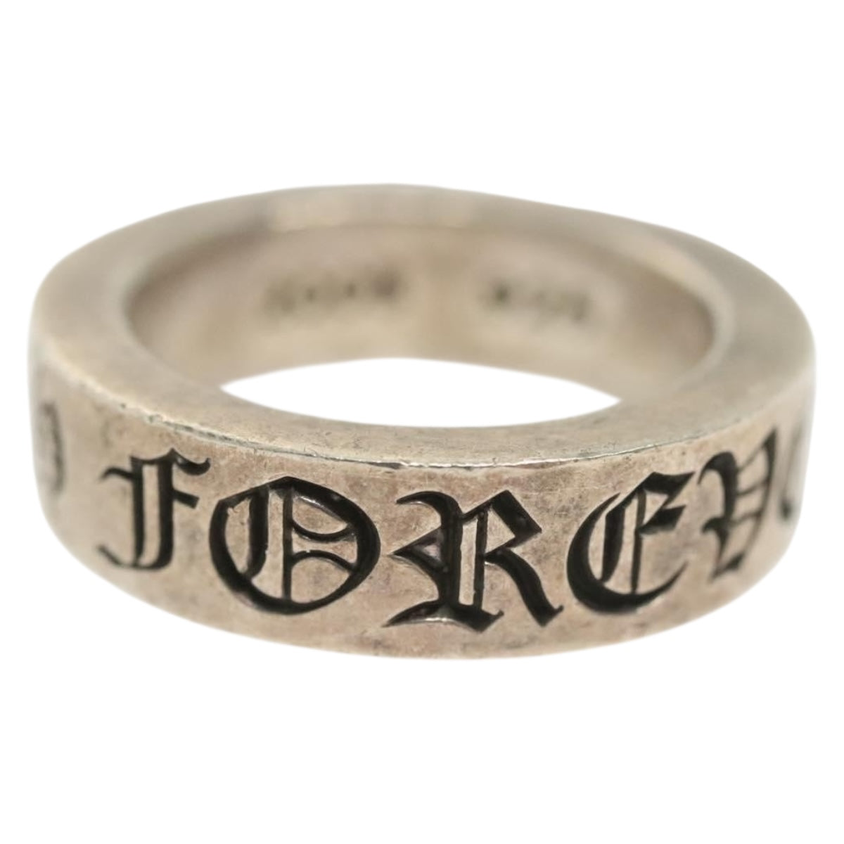 Chrome Hearts Spacer Forever Ring Ag925 Silver Auth 138897M