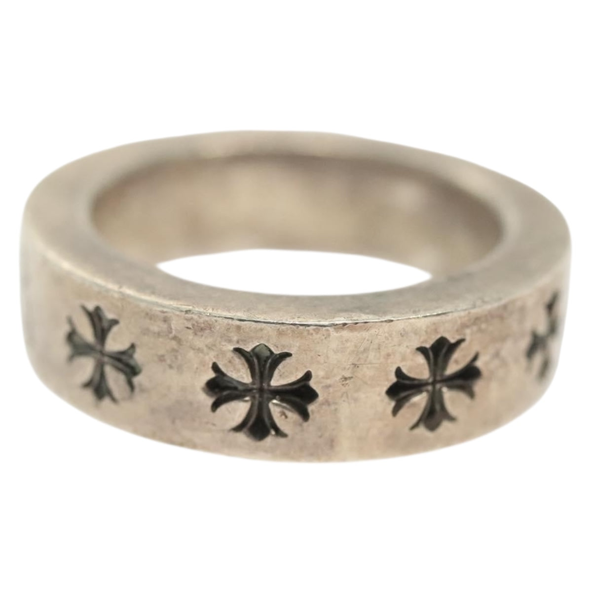 Chrome Hearts Spacer Forever Ring Ag925 Silver Auth 138897M