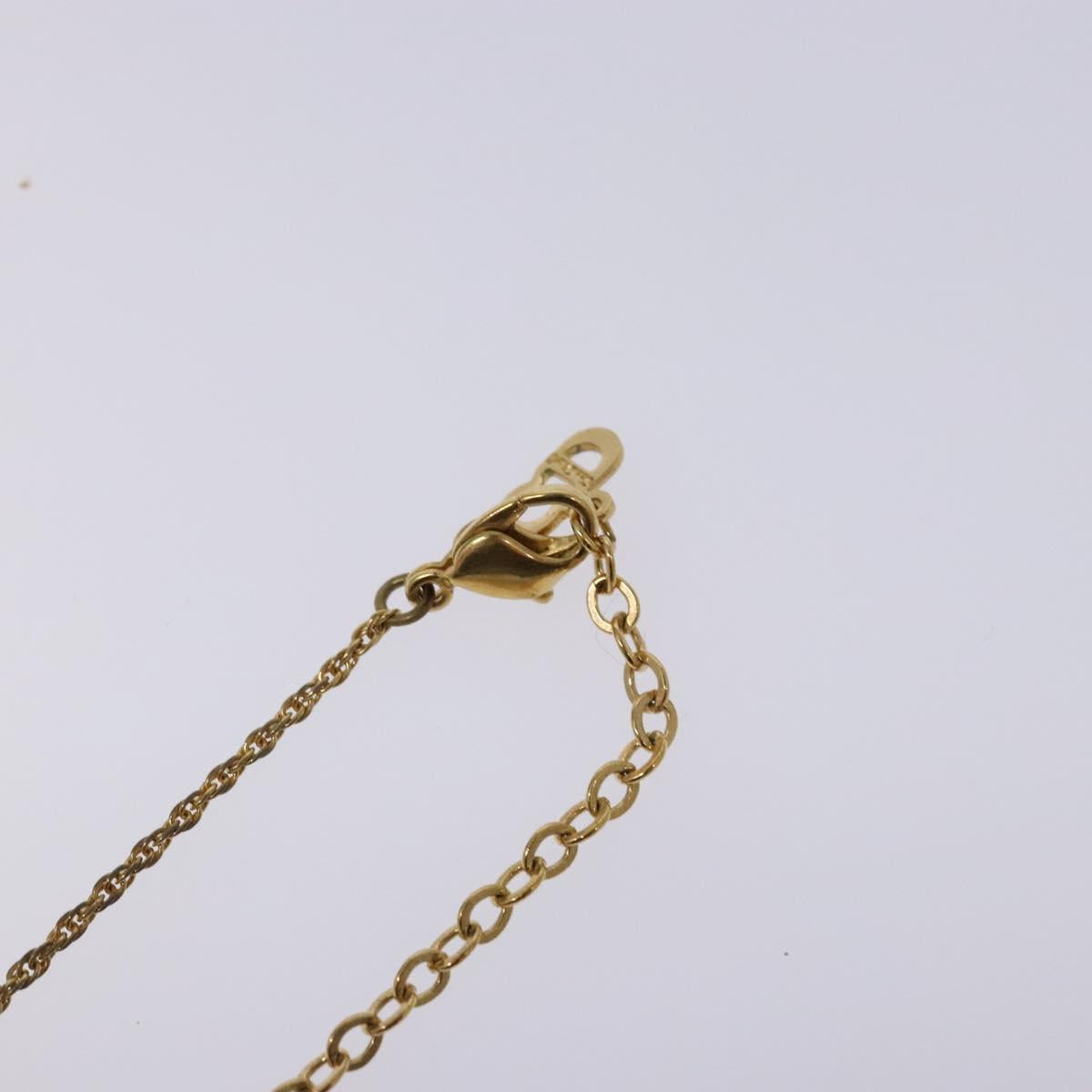 Christian Dior Necklace metal Gold Auth 138901