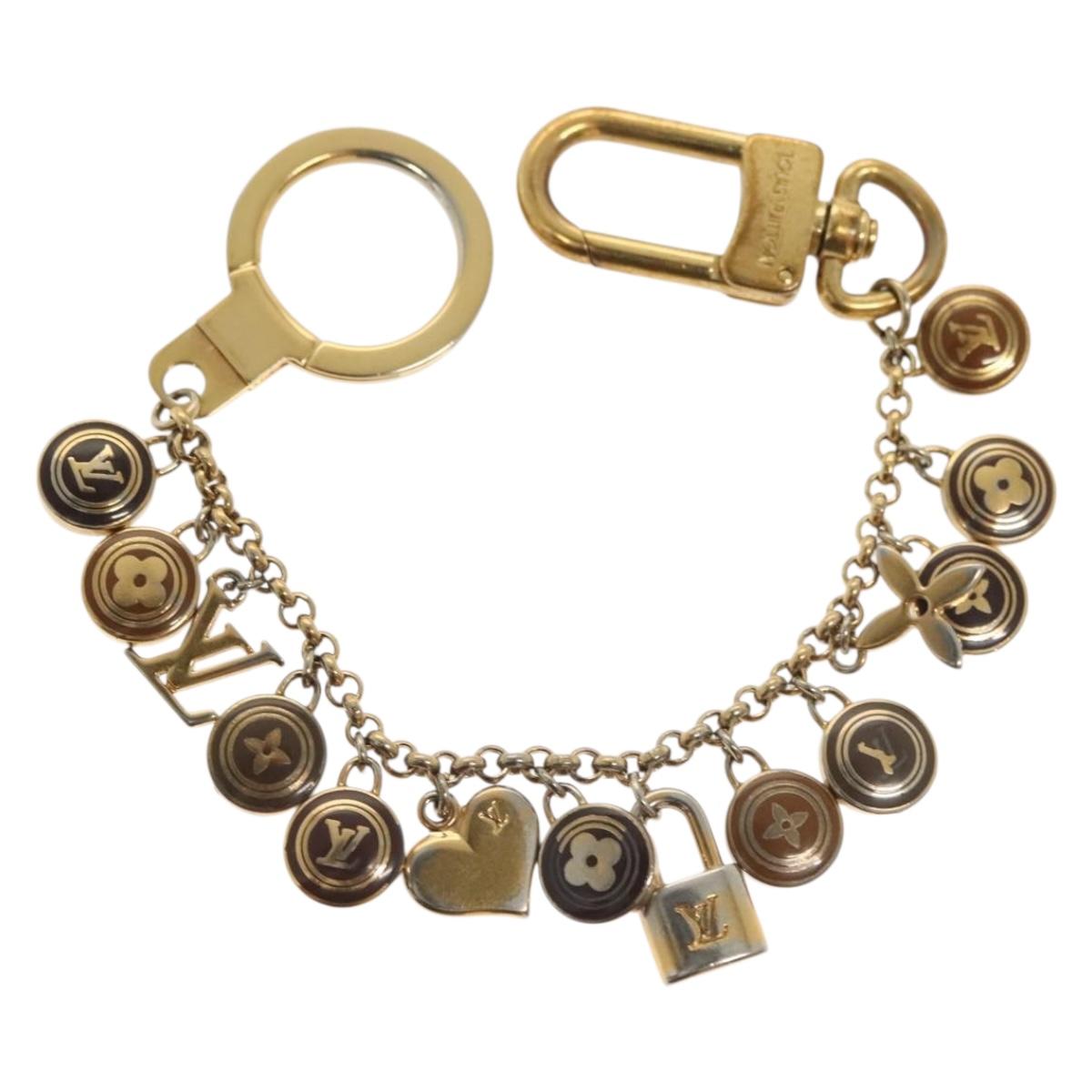 LOUIS VUITTON Porte Cles Chainne Pastille Key Holder Metal M66005 Auth 138905