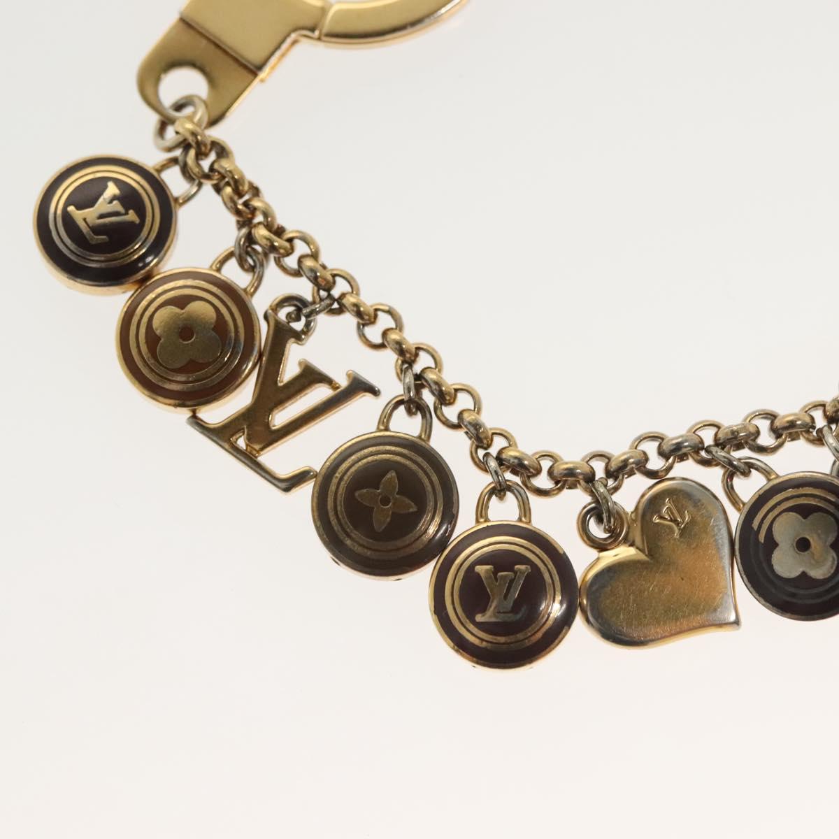 LOUIS VUITTON Porte Cles Chainne Pastille Key Holder Metal M66005 Auth 138905