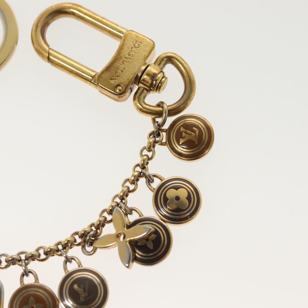 LOUIS VUITTON Porte Cles Chainne Pastille Key Holder Metal M66005 Auth 138905
