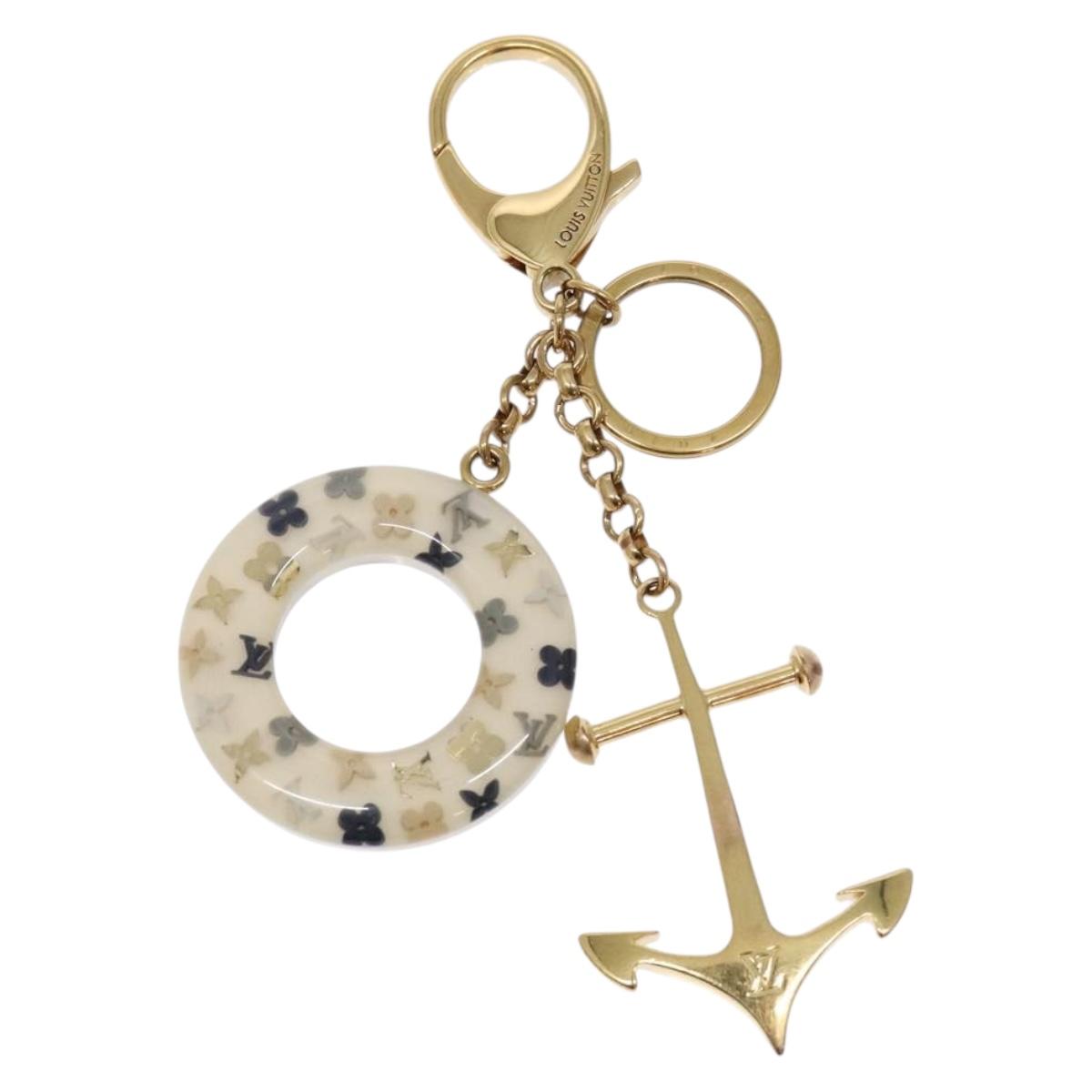 LOUIS VUITTON Porte Cles Marina Charm plastic Gold M66141 LV Auth 138908V