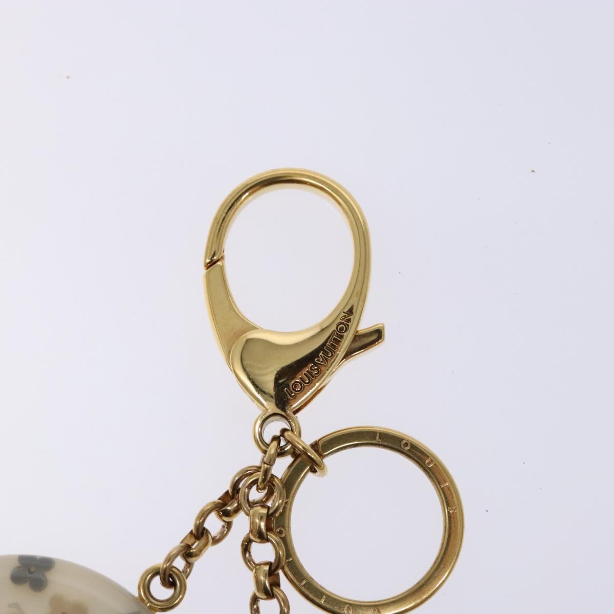 LOUIS VUITTON Porte Cles Marina Charm plastic Gold M66141 LV Auth 138908V