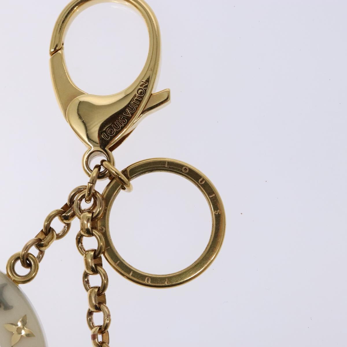 LOUIS VUITTON Porte Cles Marina Charm plastic Gold M66141 LV Auth 138908V