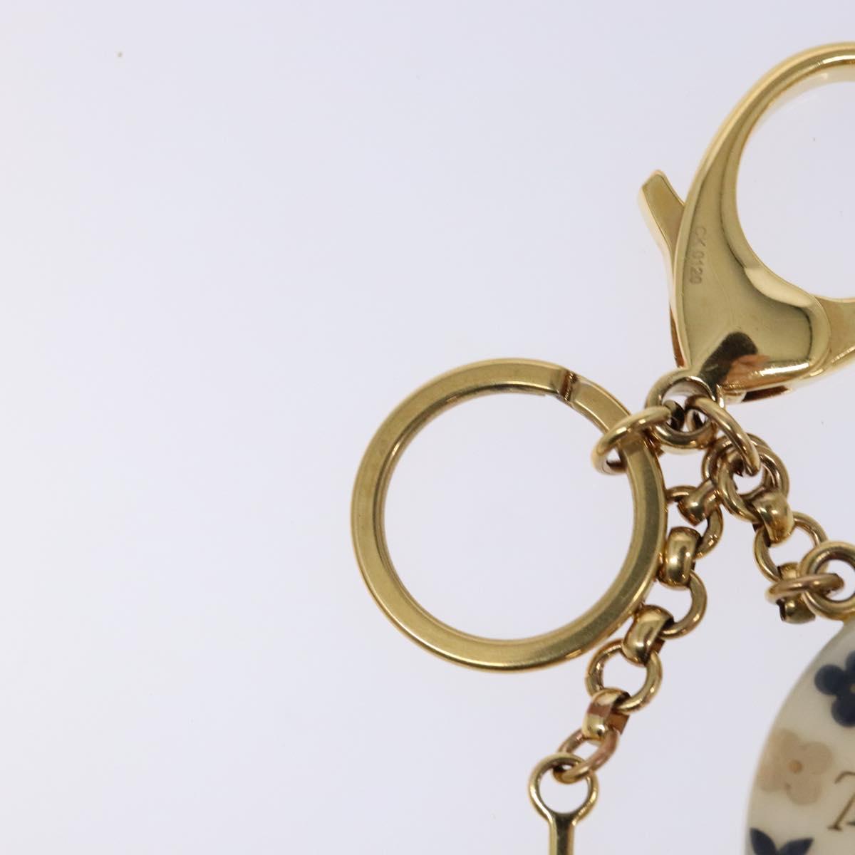 LOUIS VUITTON Porte Cles Marina Charm plastic Gold M66141 LV Auth 138908V