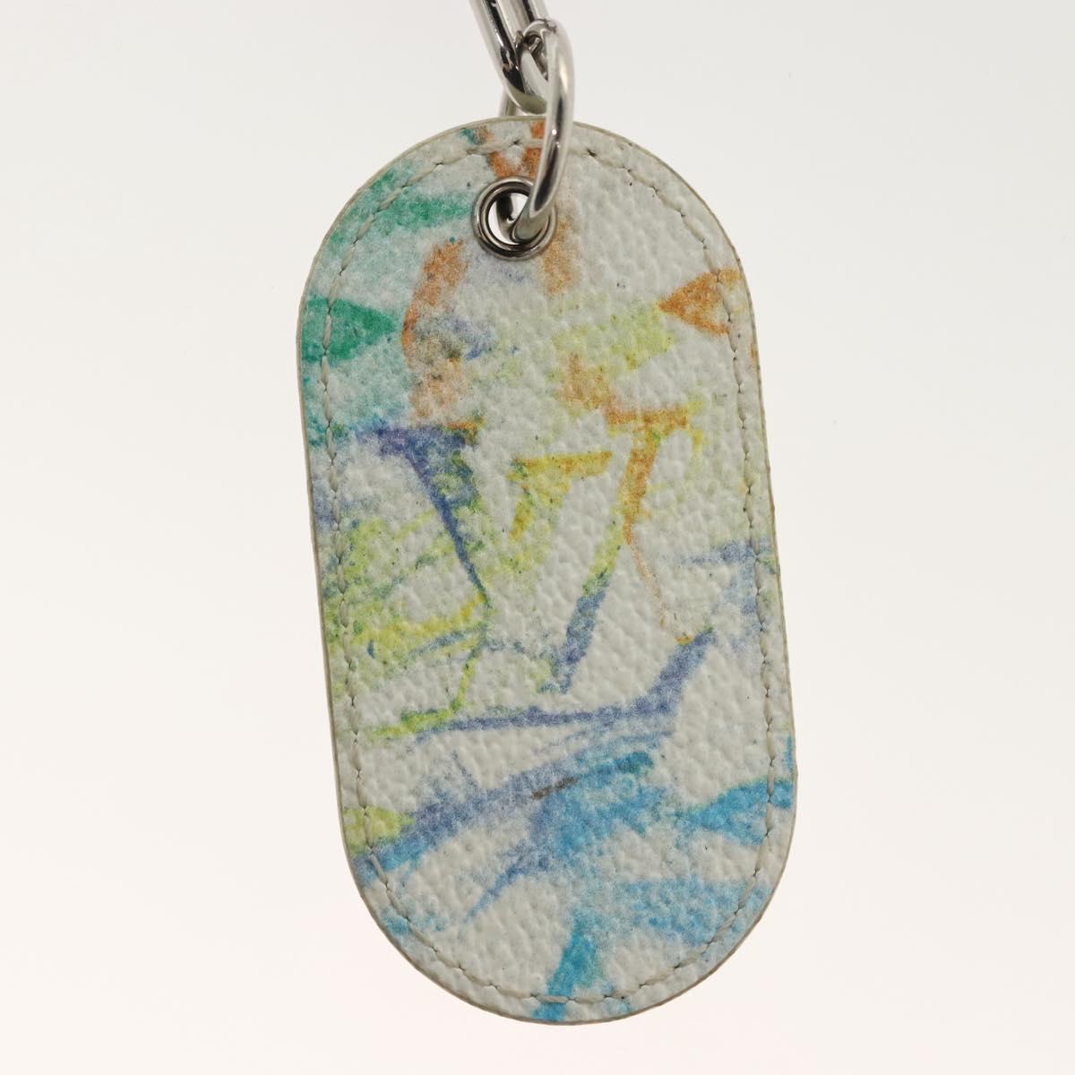 LOUIS VUITTON Pastel Colors Porte Cles Military Tab Charm MP2862 LV Auth 138909