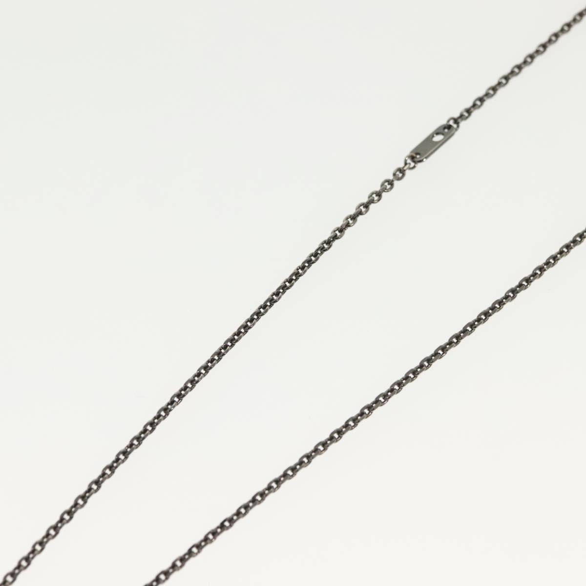 LOUIS VUITTON Pendant Vivienne Necklace metal Gunmetal M00831 LV Auth 138910