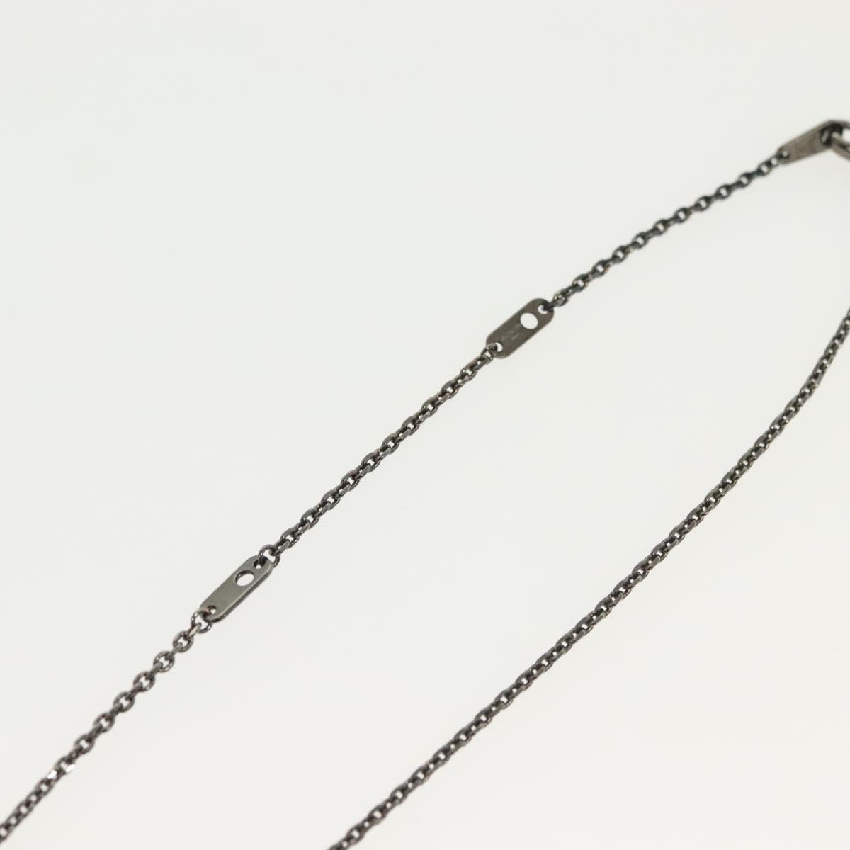 LOUIS VUITTON Pendant Vivienne Necklace metal Gunmetal M00831 LV Auth 138910