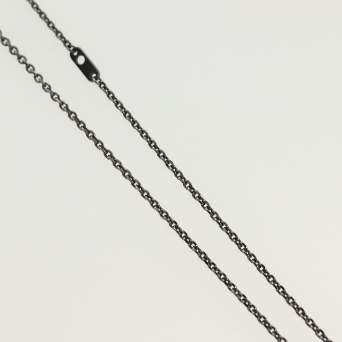 LOUIS VUITTON Pendant Vivienne Necklace metal Gunmetal M00831 LV Auth 138910