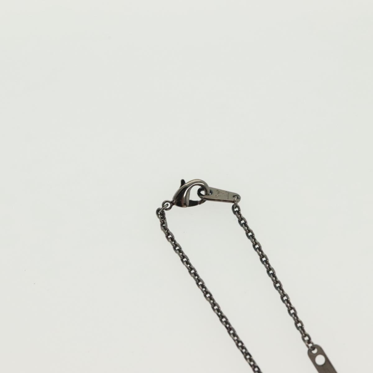 LOUIS VUITTON Pendant Vivienne Necklace metal Gunmetal M00831 LV Auth 138910