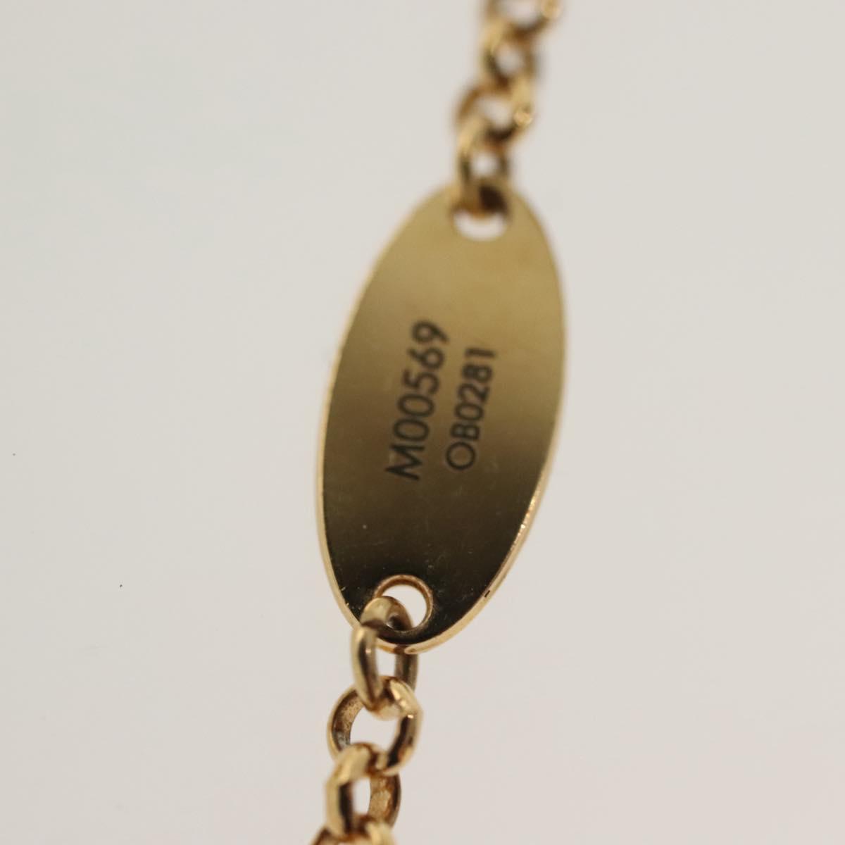 LOUIS VUITTON Collier LV Tribute Necklace metal Gold M00569 LV Auth 138912