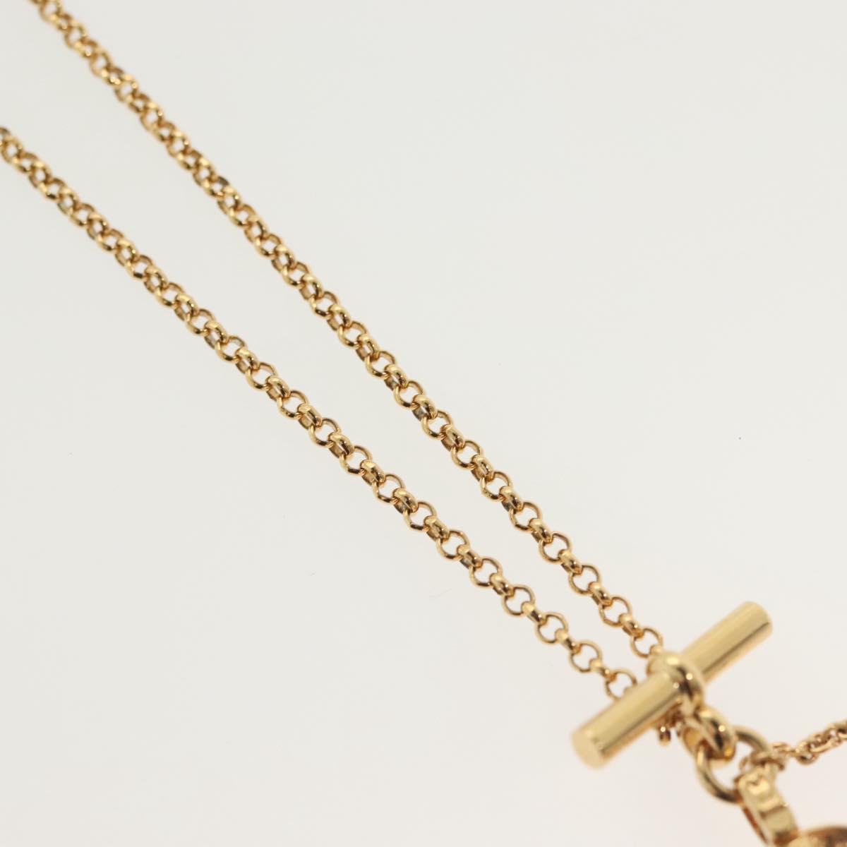 LOUIS VUITTON Collier LV Tribute Necklace metal Gold M00569 LV Auth 138912