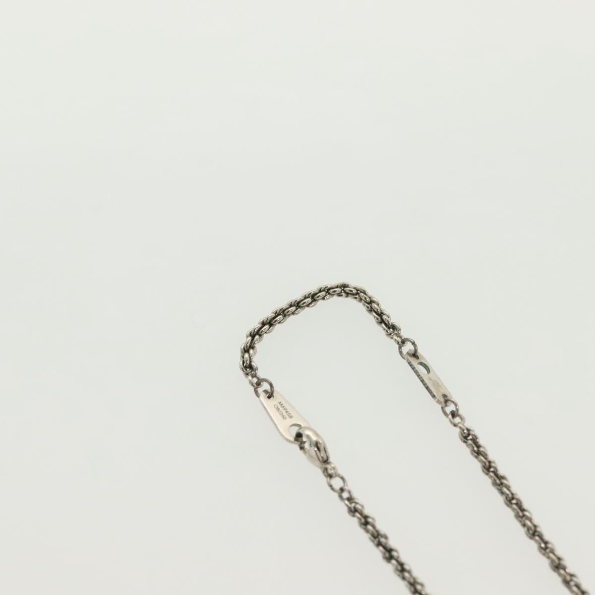LOUIS VUITTON DJ Vocabulary Necklace metal Silver M69458 LV Auth 138915