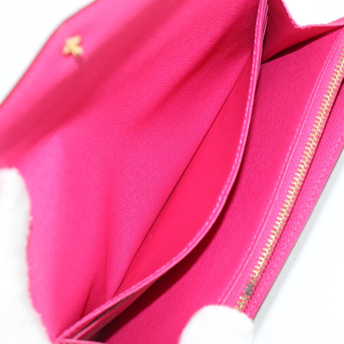 LOUIS VUITTON Multicolor Portefeiulle Sarah Wallet Black M60668 LV Auth 138922V