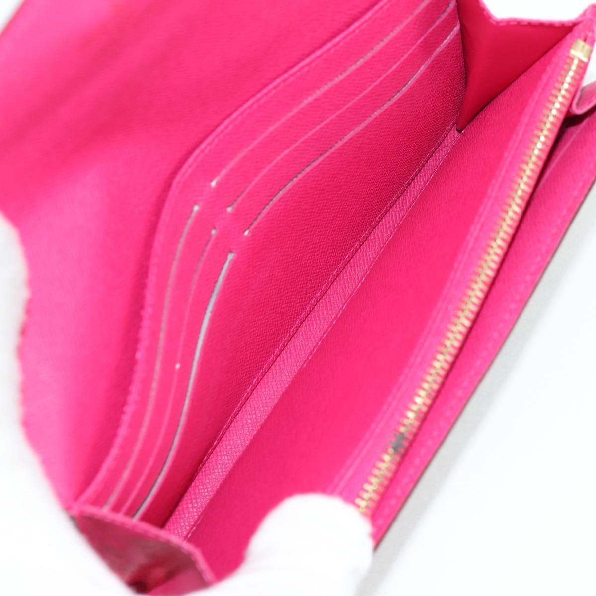 LOUIS VUITTON Multicolor Portefeiulle Sarah Wallet Black M60668 LV Auth 138922V