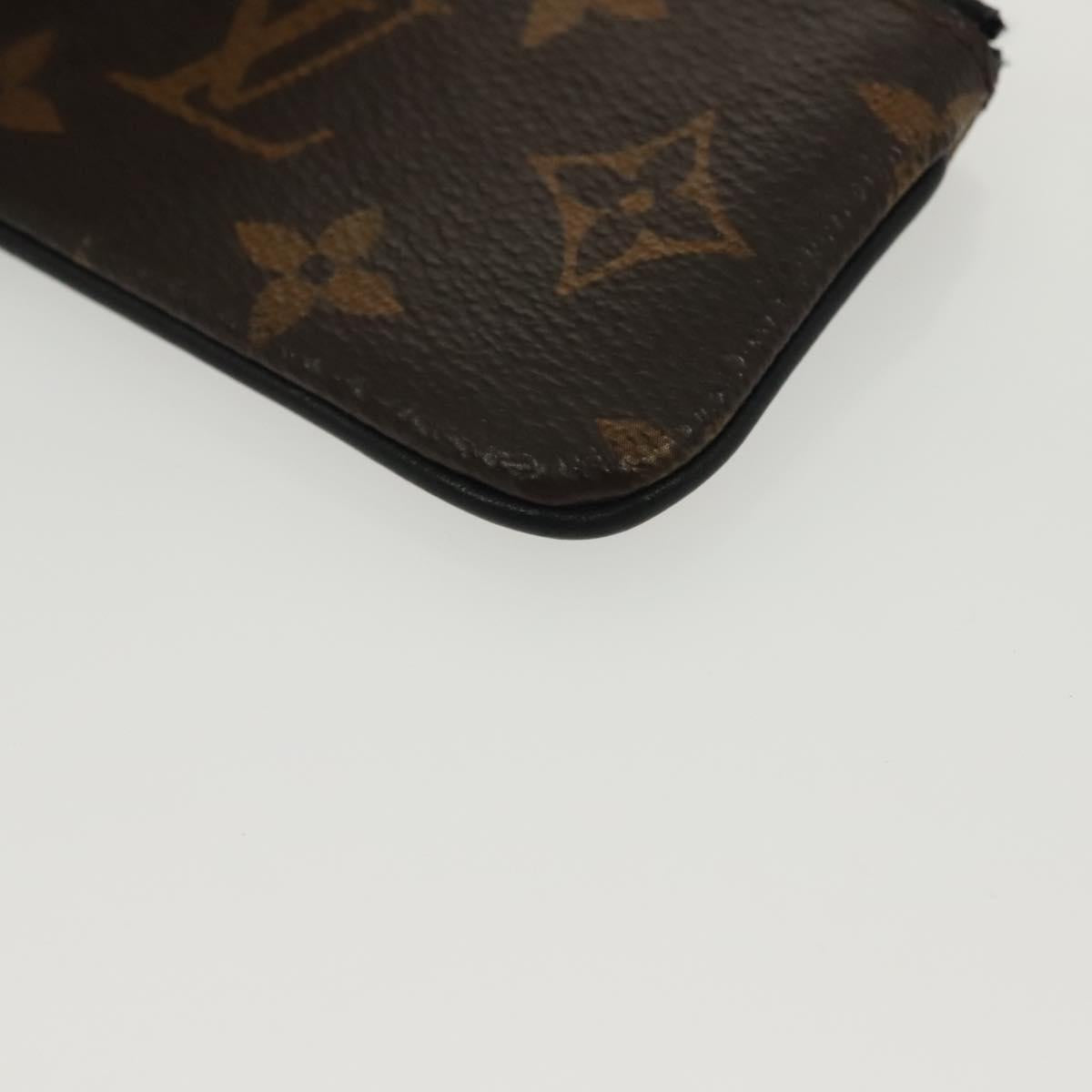 LOUIS VUITTON Monogram Solar Powered Ray Pochette Cles M44487 LV Auth 138926