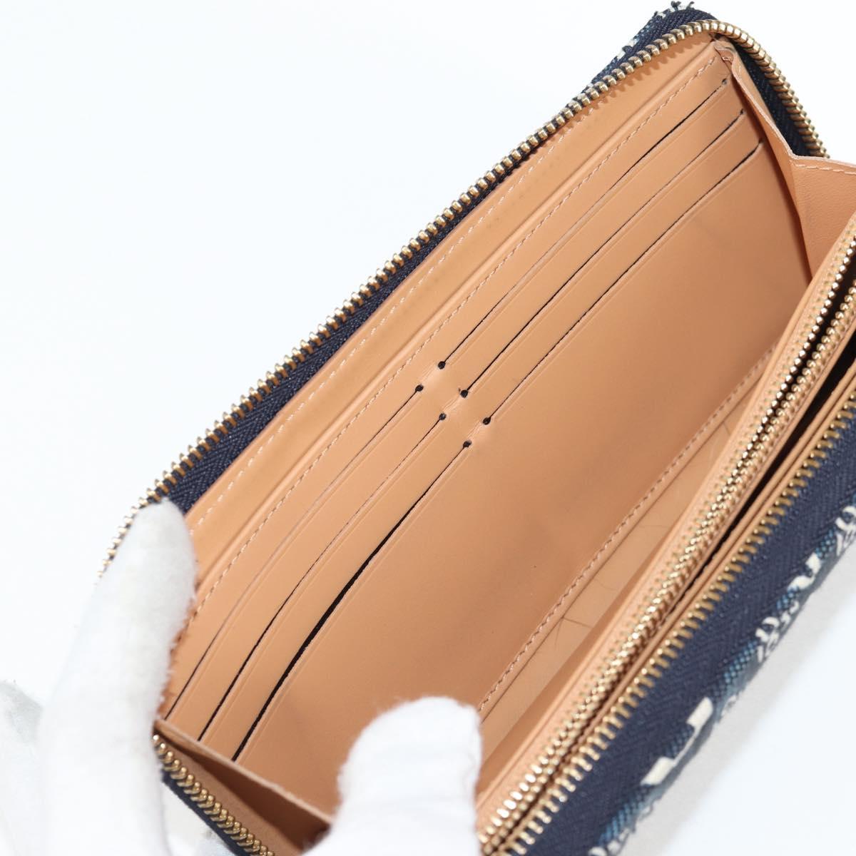 LOUIS VUITTON Monogram Jaguar Zippy Wallet Wallet Blue M80212 LV Auth 138933M