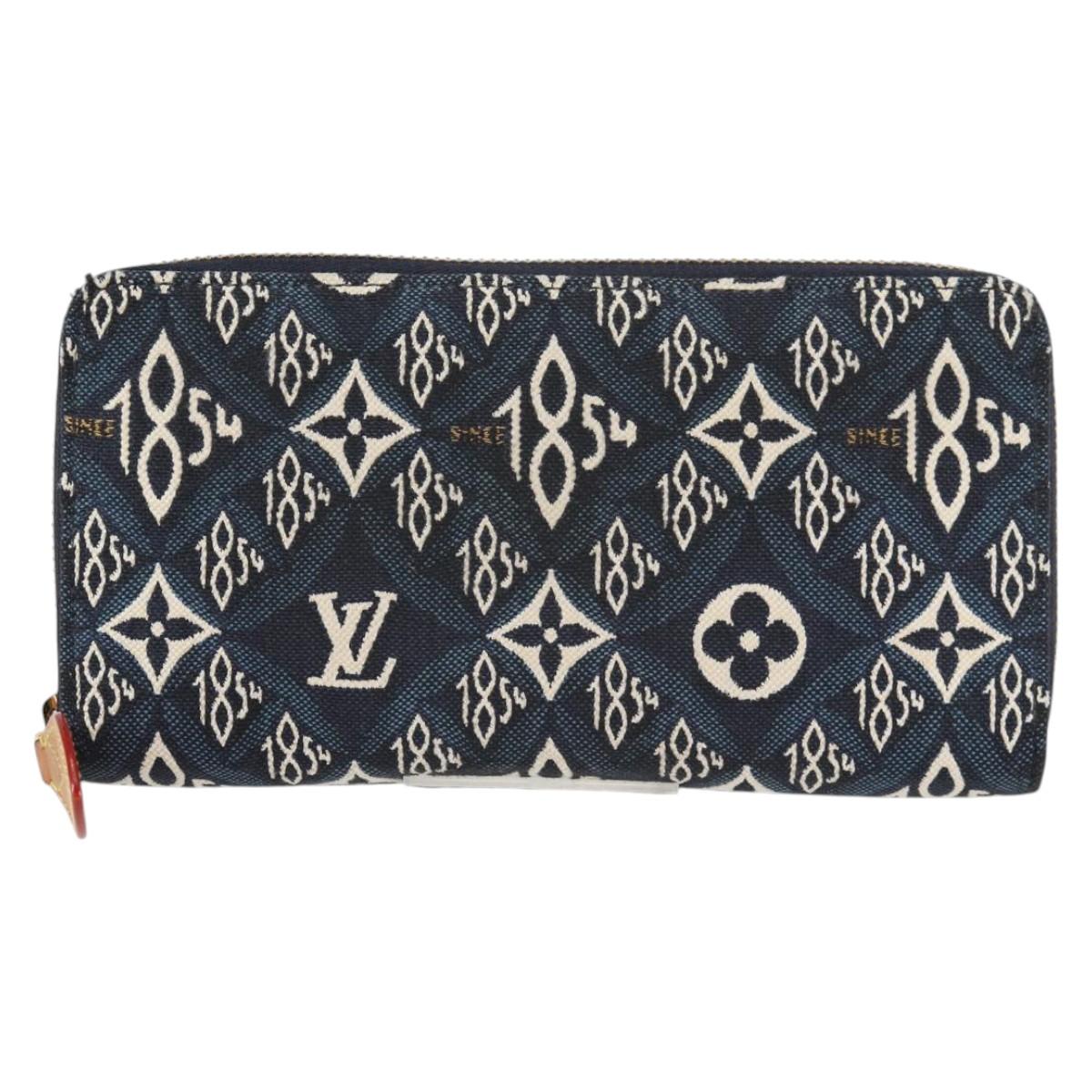 LOUIS VUITTON Monogram Jaguar Zippy Wallet Wallet Blue M80212 LV Auth 138933M