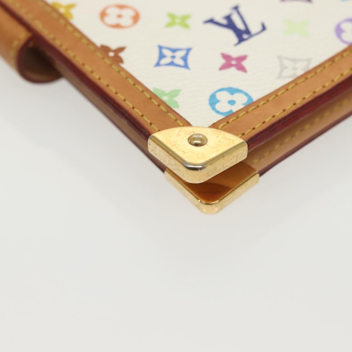 LOUIS VUITTON Multicolor Agenda PM Day Planner Cover White R21074 Auth 138936