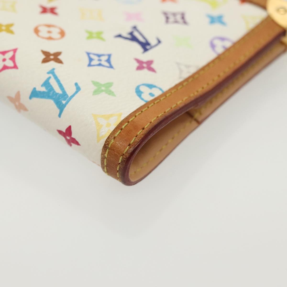 LOUIS VUITTON Multicolor Agenda PM Day Planner Cover White R21074 Auth 138936