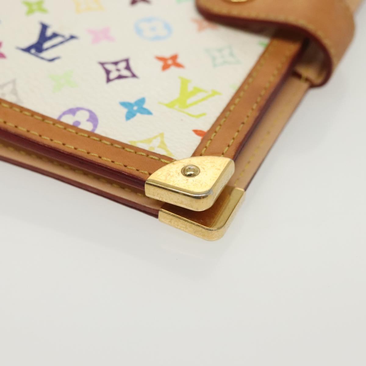 LOUIS VUITTON Multicolor Agenda PM Day Planner Cover White R21074 Auth 138936