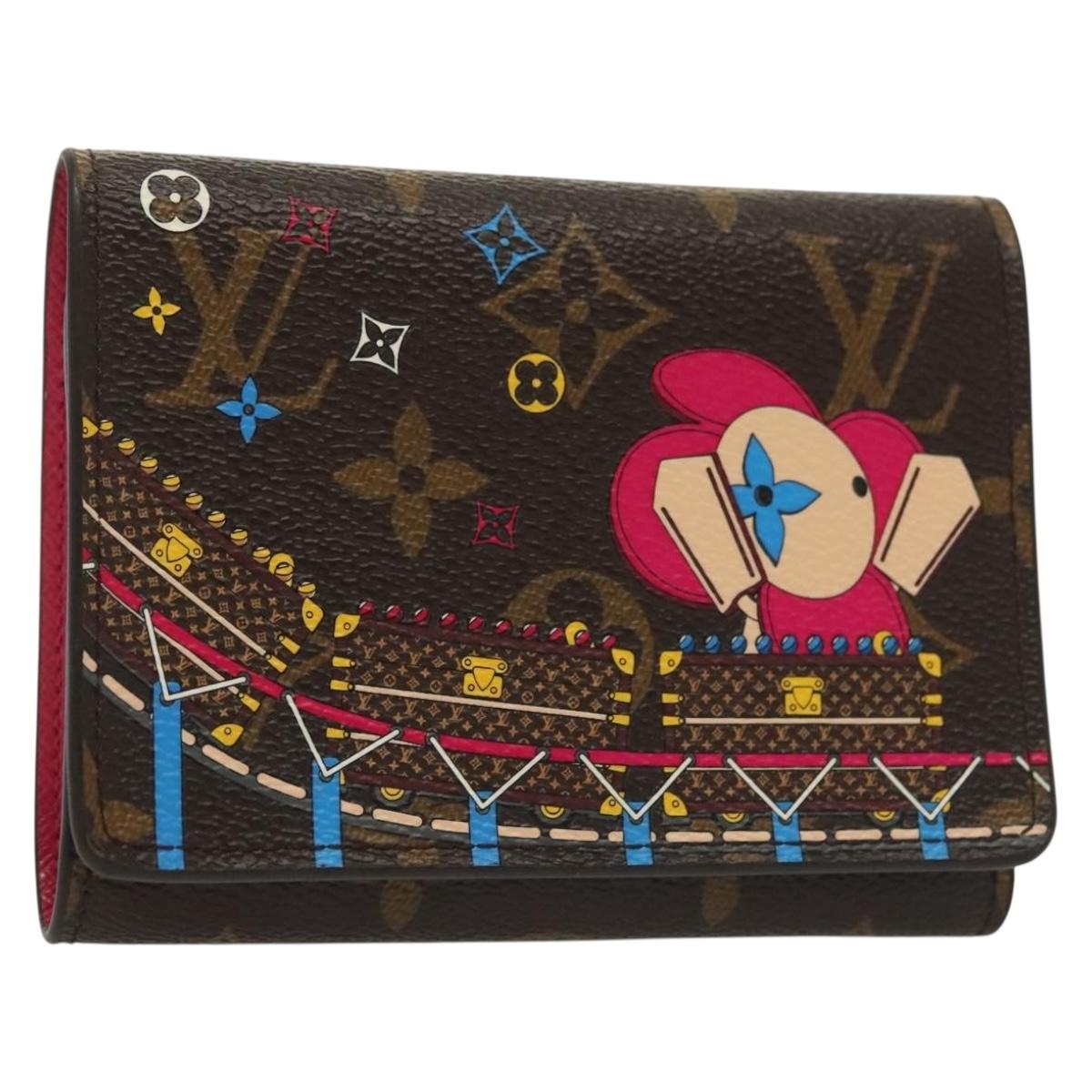 LOUIS VUITTON Monogram Vivienne Portefeuille Victorine Wallet M69751 Auth 138937