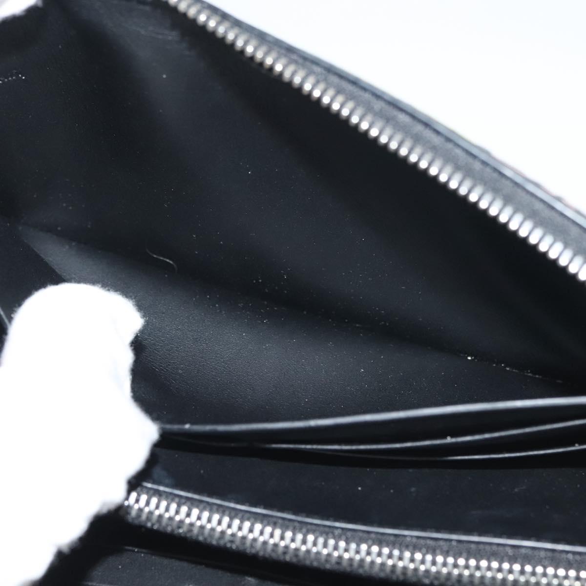 LOEWE Anagram Long Wallet Leather Black Auth 138939