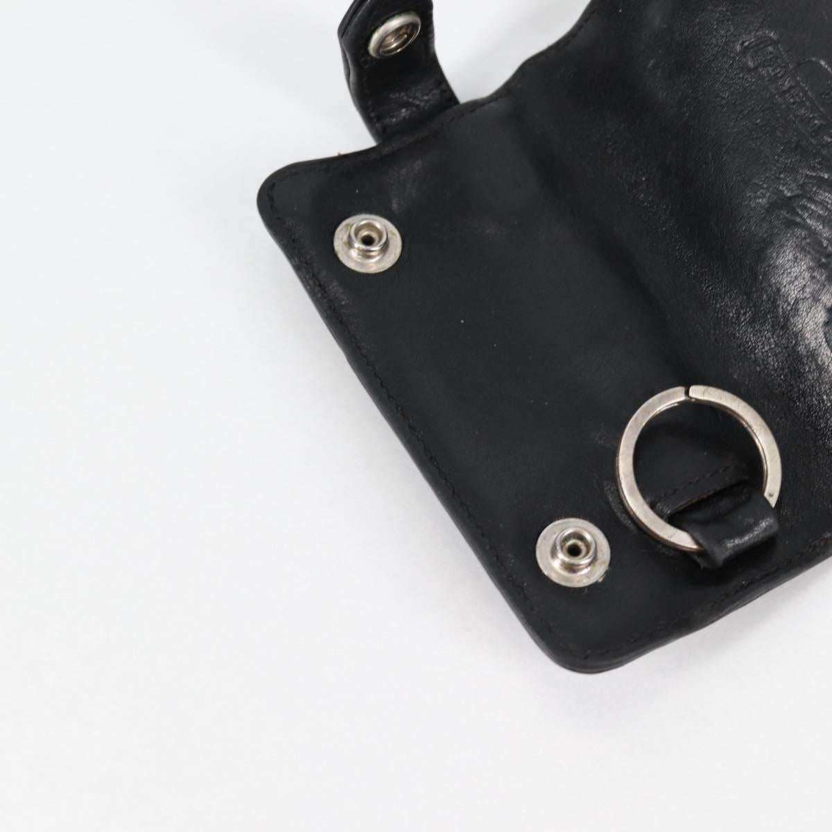 Chrome Hearts Key Case Leather Black Auth 138944M