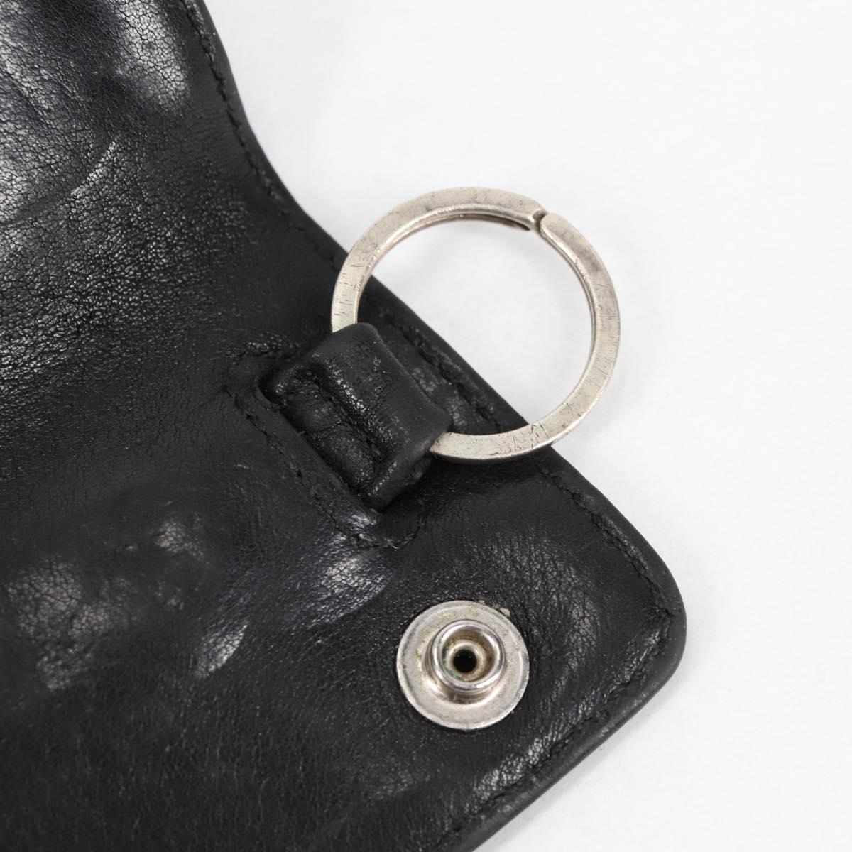 Chrome Hearts Key Case Leather Black Auth 138944M