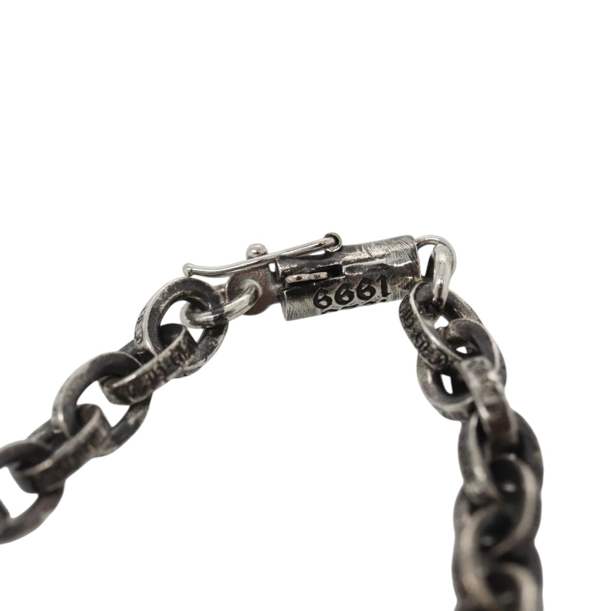 Chrome Hearts Paper Chain Necklace Ag925 Silver Auth 138945M