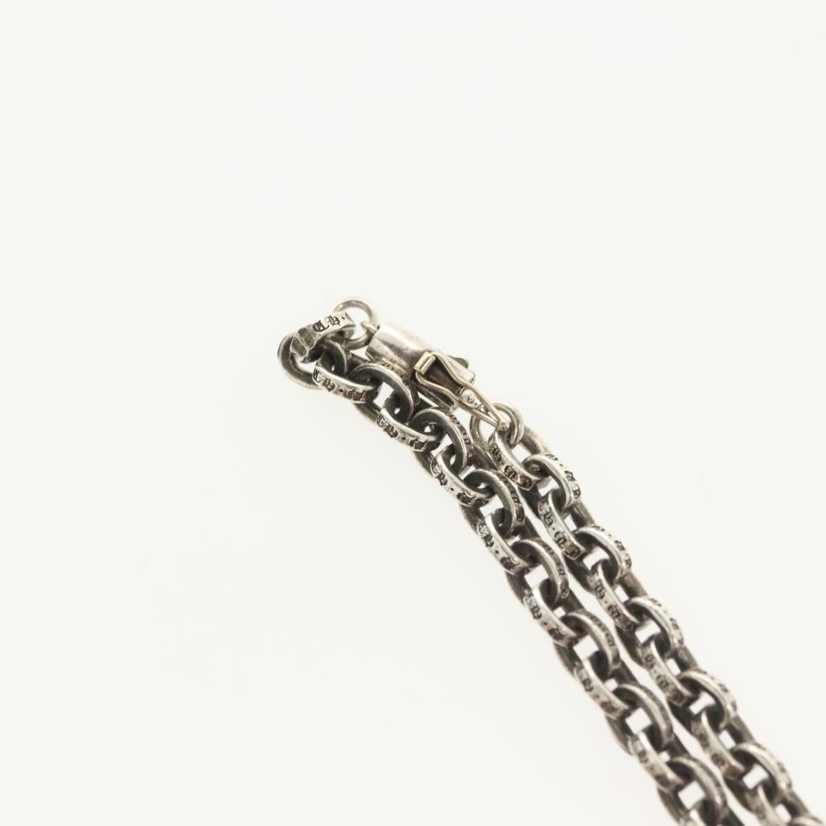 Chrome Hearts Double Dagger Paper Chain Necklace Ag925 Silver Auth 138946M