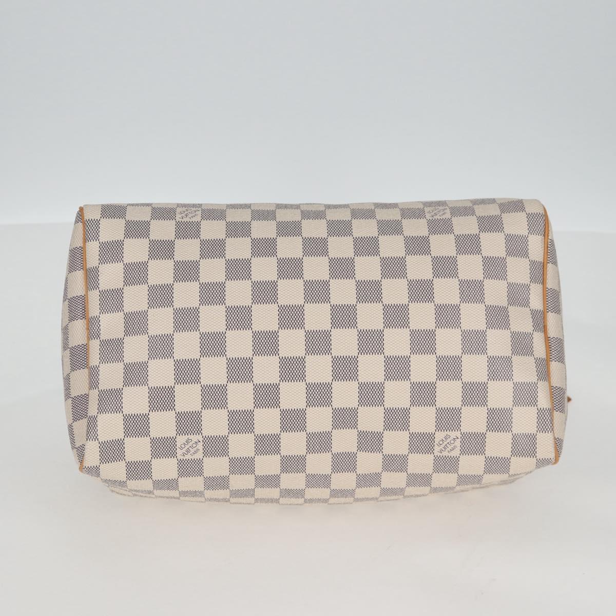 LOUIS VUITTON Damier Azur Speedy 30 Hand Bag N41533 LV Auth 138958A