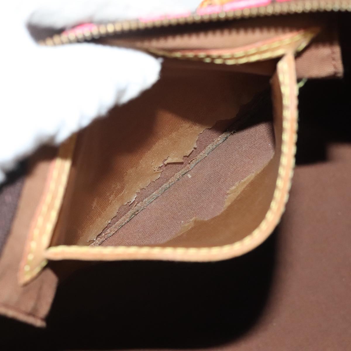 LOUIS VUITTON Monogram Graffiti Speedy 30 Hand Bag Pink M93704 LV Auth 138959A