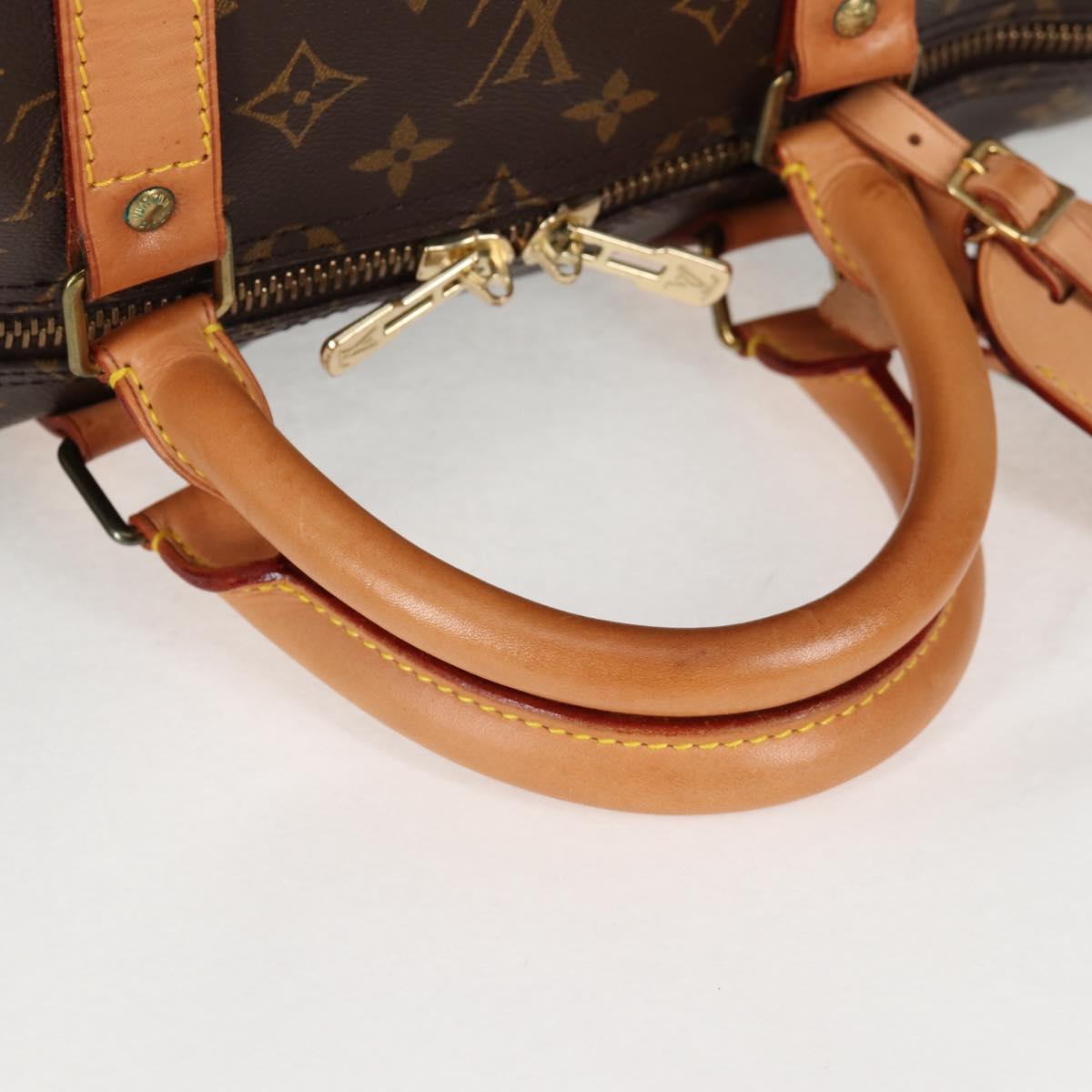 LOUIS VUITTON Monogram Keepall Bandouliere 55 Boston Bag M41414 LV Auth 138960A
