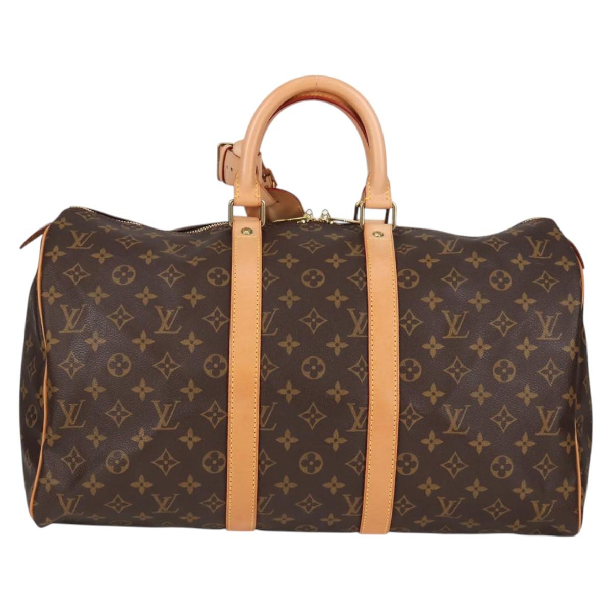 LOUIS VUITTON Monogram Keepall 45 Boston Bag M41428 LV Auth 138961A