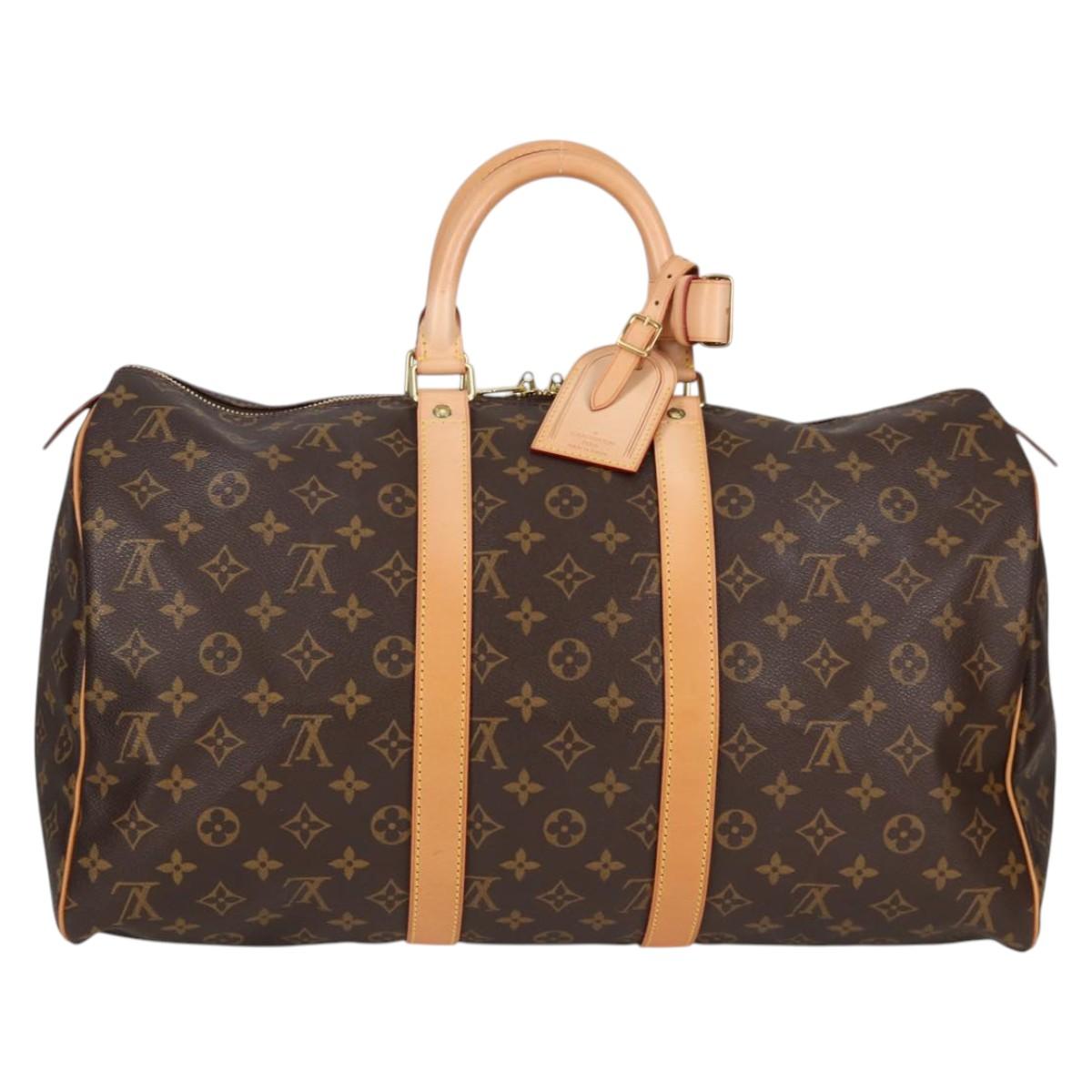 LOUIS VUITTON Monogram Keepall 45 Boston Bag M41428 LV Auth 138961A