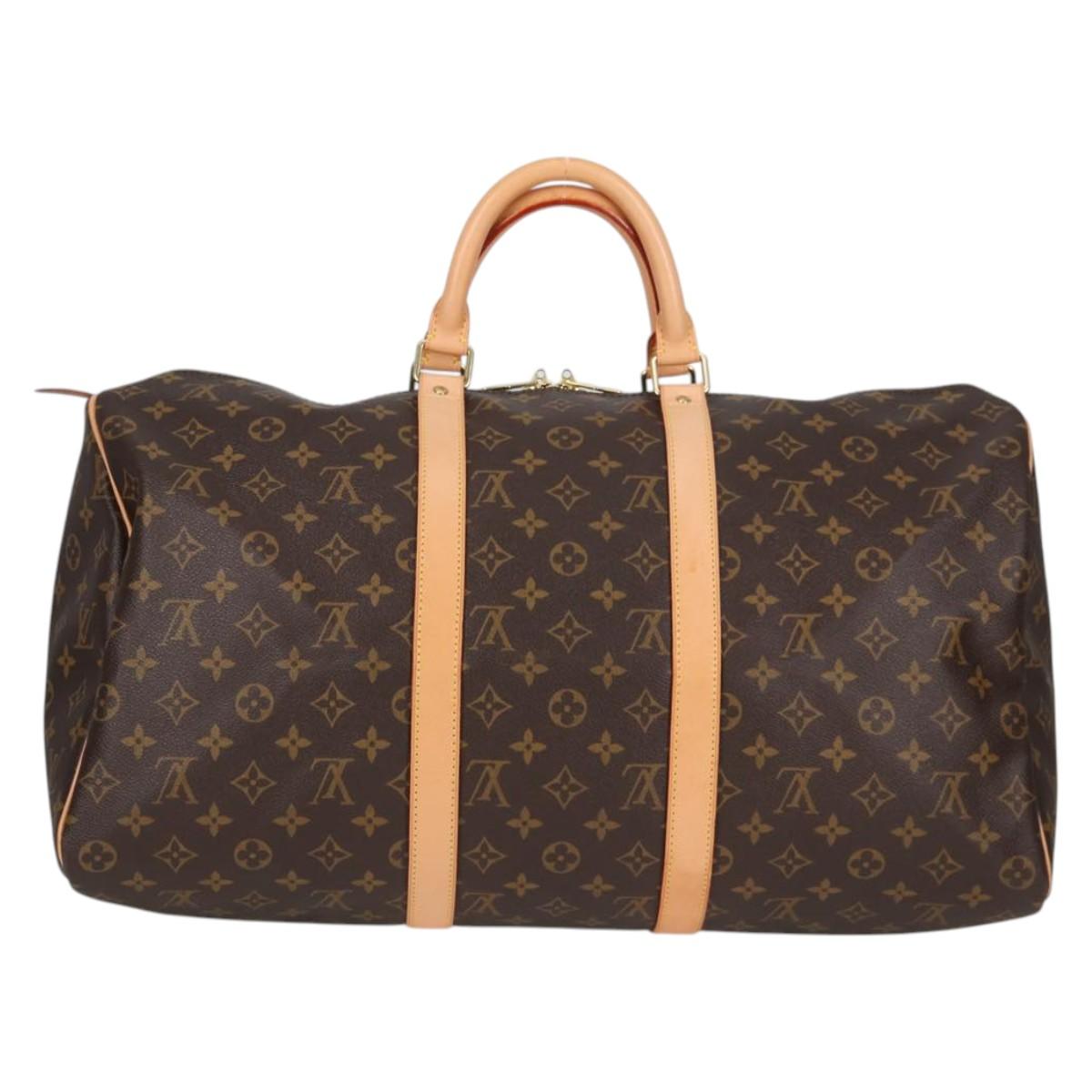 LOUIS VUITTON Monogram Keepall 50 Boston Bag M41426 LV Auth 138962A