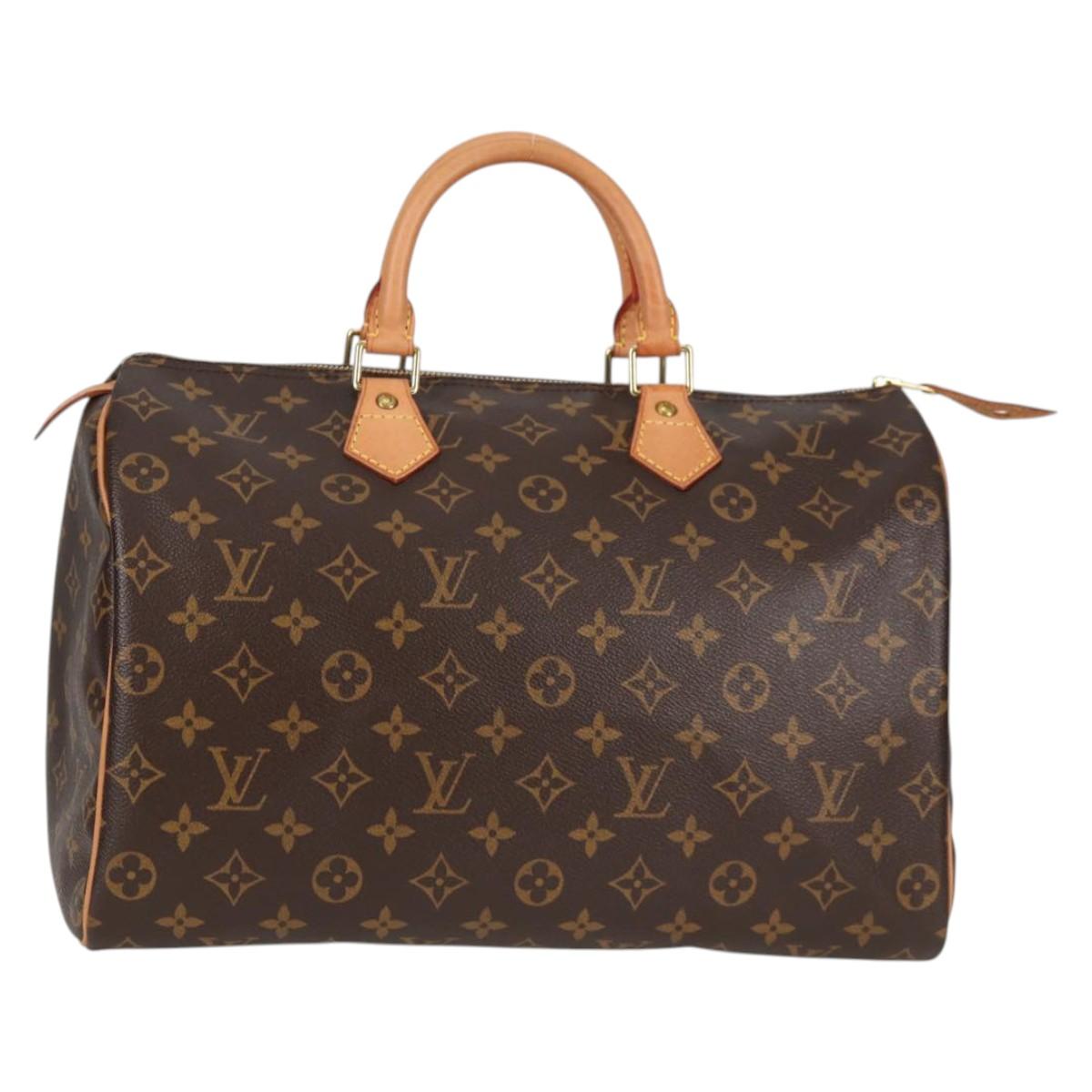LOUIS VUITTON Monogram Speedy 35 Hand Bag M41524 LV Auth 138963A