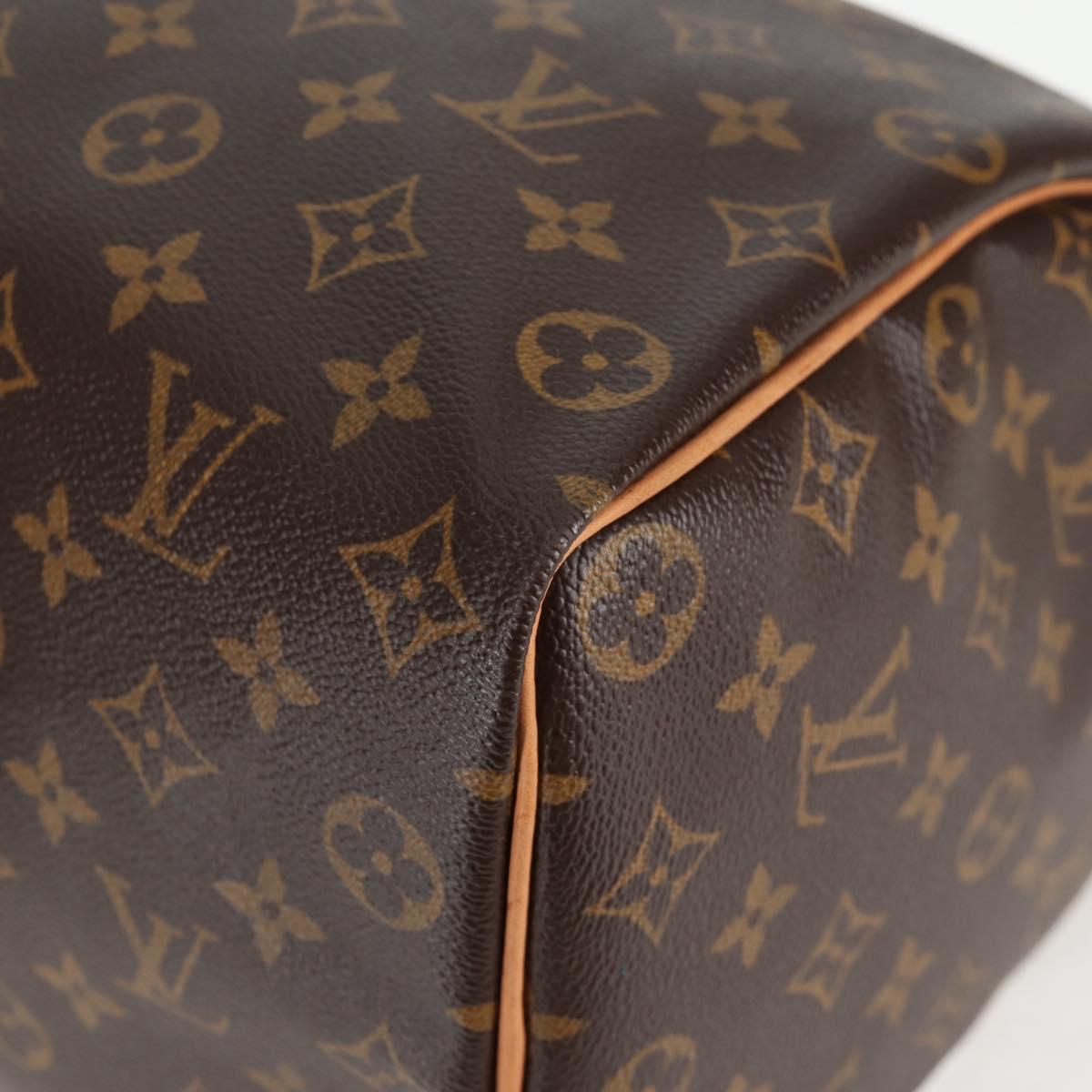 LOUIS VUITTON Monogram Speedy 35 Hand Bag M41524 LV Auth 138963A