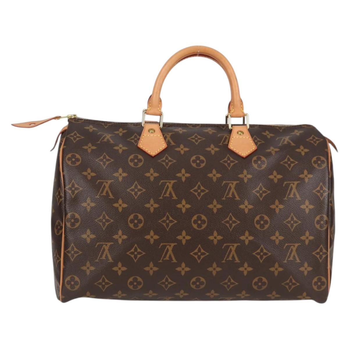 LOUIS VUITTON Monogram Speedy 35 Hand Bag M41524 LV Auth 138963A