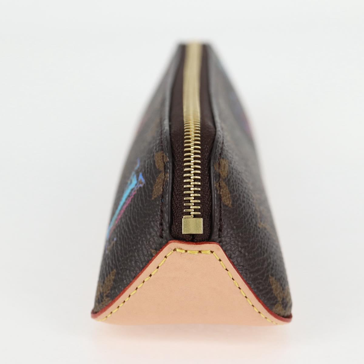 LOUIS VUITTON Monogram Trousse Elizabeth Pen Case GI0907 LV Auth 138966A