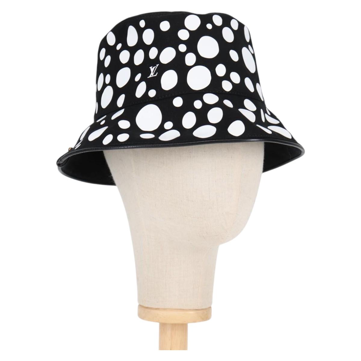 LOUIS VUITTON LVxYK Reversible Chapeau Infinity Hat Black M7072S Auth 138968SAM
